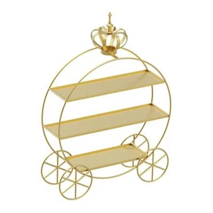 3 Tier Cupcake Stand Gold Cupcake Holder for Wedding Celebration Baby Shower - Picture 1 of 6
