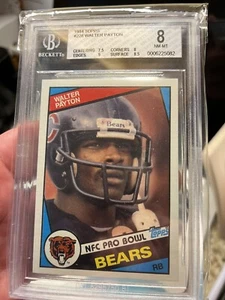 1984 TOPPS #228 WALTER PAYTON BGS 8 NM-MT SÜSSE!! - Bild 1 von 2