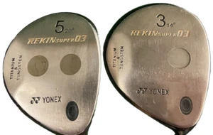 Yonex Rekin Super03 Fairway Wood Set 3W/14* 5W/20* RH Senior Graphite New Grips - Picture 1 of 12