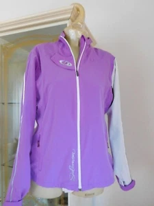 Absolut hochwertige Sport Thermojacke von SALOMON gr. M/38-40 Weiß/Flieder=NEU - Bild 1 von 6