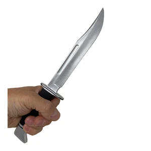 FAKE BUCK KNIFE HANDHELD MOVIE PROP 120 HALLOWEEN GHOST SCREAMS ACCESSORY - Picture 1 of 10
