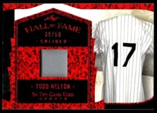 Todd Helton 2022 Leaf In The Game Used Hall of Fame Caliber Relic Red 39/50