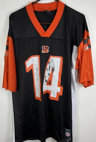 Andy Dalton jersey Men’s Lrg Cincinnati Bengals NFL football Reebok Cover