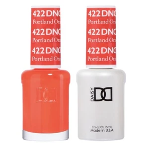 DND Daisy Duo Gel W/matching nail polish lacquer - PORTLAND ORANGE  - 422 - Picture 1 of 6