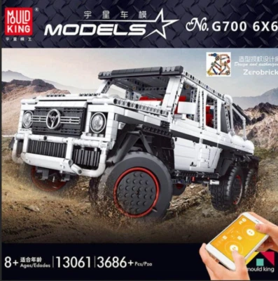 Mercedes-Benz G700 6×6 RC Car, Mould King Model # 13061 - Image 1 of 3