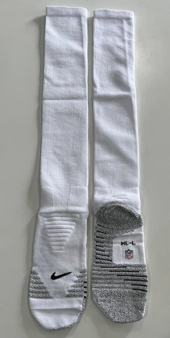 Nike Grip NFL Athletic Socks Football Team XL  Dri-Fit, White Cushioned NEW Cover