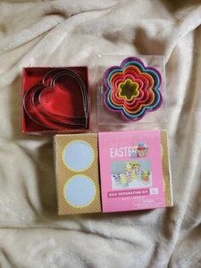 Cookie Cutter Set Blossom Flowerset 6 Hearts 3 Easter Kit - Picture 1 of 4