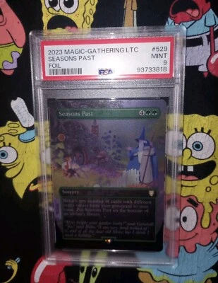 MTG Seasons Past Borderless Foil LTC LOTR Lord of the Rings Gandalf PSA 9 - Image 1 of 2