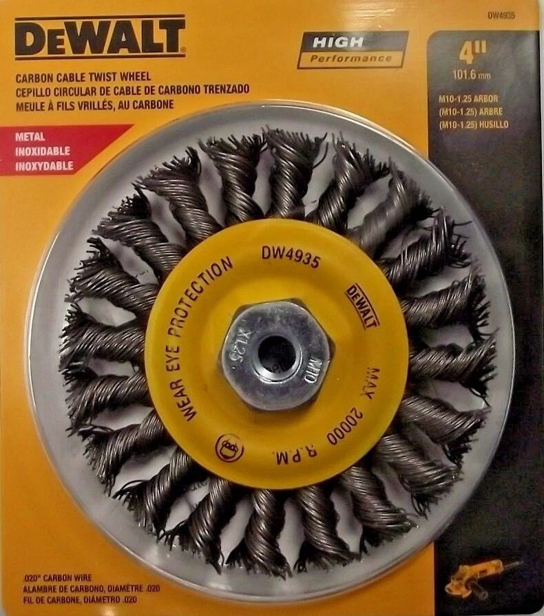 Rueda de cable de carbono Dewalt DW4935 4" M10 x 1,25 Foto 1 de 1