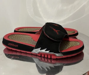 Nike Air Jordan Hydro V Retro Men's Sandals Slides Size 13 Black Red 555501-060 - Picture 1 of 11