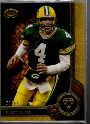 A4154- 2015 Topps Triple Threads Gold #61 Brett Favre /99 - NM-MT - Image 1 of 2
