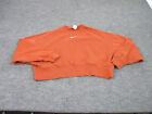 Nike Sweatshirt Womens XS Orange Long Sleeve Pullover Sportswear Phoenix Fleece