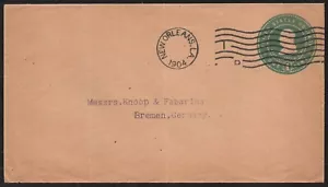 U352a? UNITED STATES OF AMERICA 1c US postal stationery , posted in 1904 - Picture 1 of 2