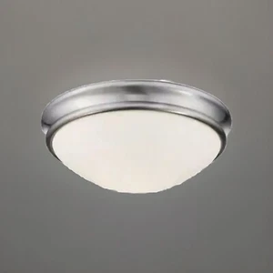 12 in W 2-Light Brushed Nickel Ceiling Fixture Flush Mount Bowl by Millennium L. - Picture 1 of 7
