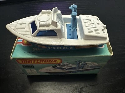 Matchbox Appx 7 cm de largo diecast 52 - lanzamiento policial - azul/blanco Foto 1 de 4