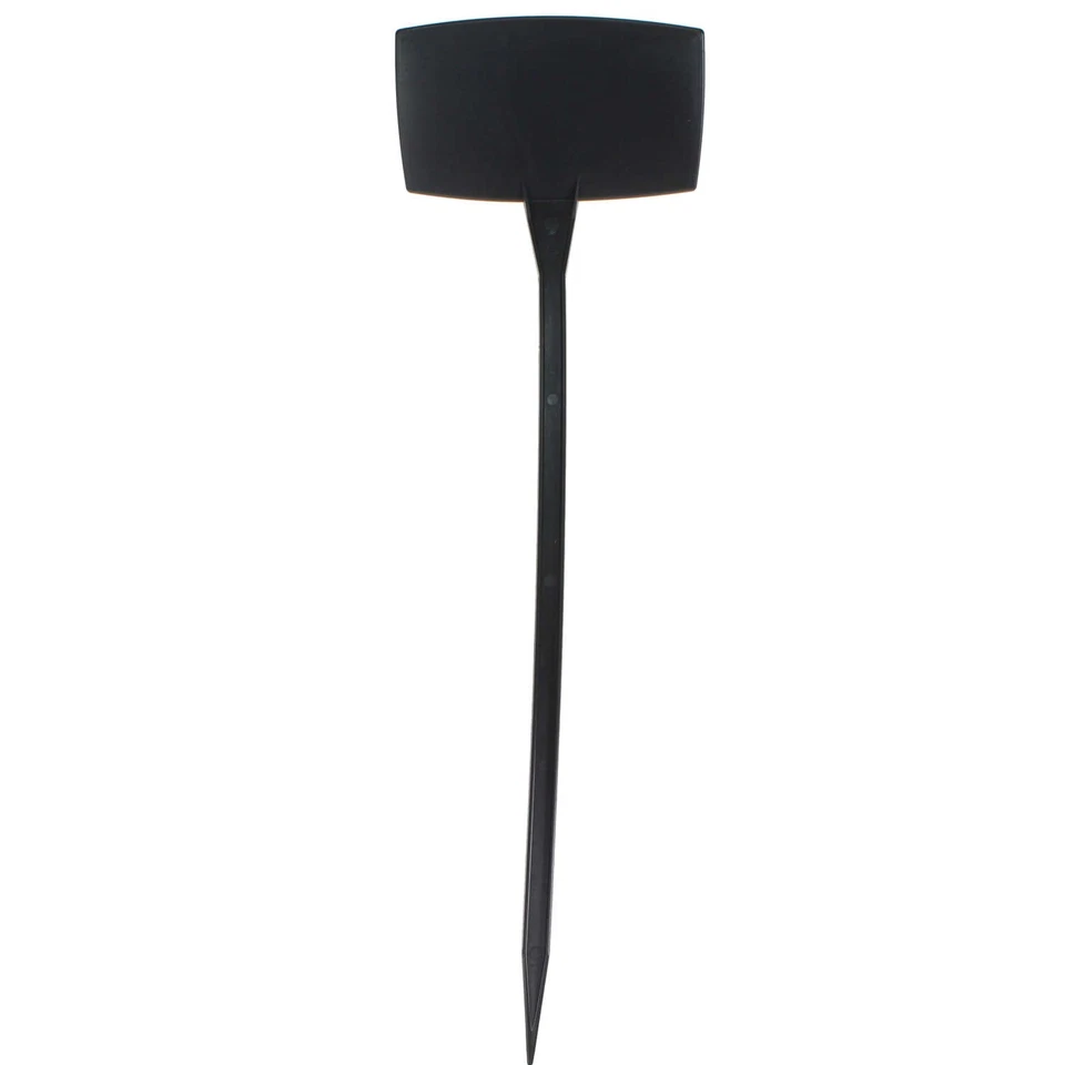FLORAL-DIREKT 6 Pflanzenschilder 50cm Stecker Preisschildhalter Etiketten Kunststoff schwarz