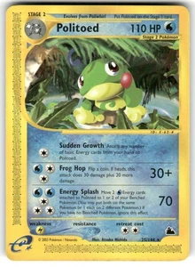 Politoed Non-Holo Rare 25/144 - 2003 Skyridge E-Series Rare Pokemon Card NM - Picture 1 of 2