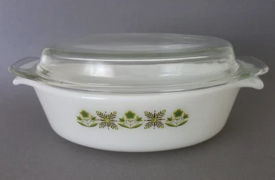 Auflaufform mit Deckel Kasserolle Anchor Hocking USA Vintage 1,6 l - Bild 1 von 4