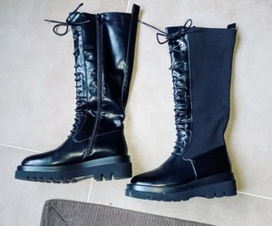 Stiefel Gr. 40 NEU Springerstiefel Vegan - Bild 1 von 3
