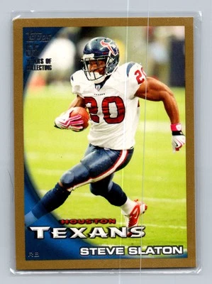 2010 Topps #175 Steve Slaton Gold #/2010 - Image 1 of 2
