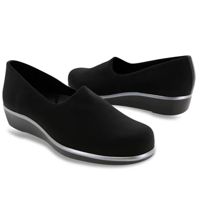 SAS Bliss Women's Tripad Slip on Wedges Shoes Size 8.5 WW Wide $145 in Black - Image 1 of 4