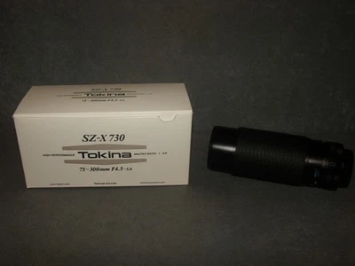 Lente para cámara SZ-X 730 Tokina 75-300 mm F/4,5-5,6 35 mm Foto 1 de 2