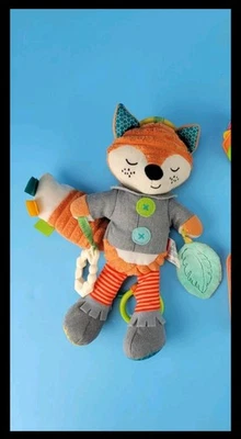 Juguete mordedor de zorro naranja Infantino bebé usado en excelente estado  Foto 1 de 4