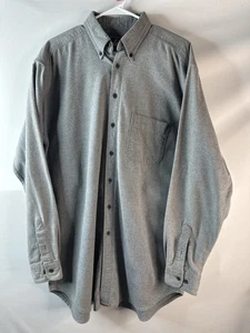 Camisa Woolrich Vintage Botón L Hecha en EE. UU. Años 80-90 Para Hombre Manga Larga Gris - Imagen 1 de 7