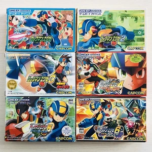 ROCKMAN EXE Battle Network Gameboy Advance Megaman set of 6 Nintendo Capcom - Picture 1 of 24