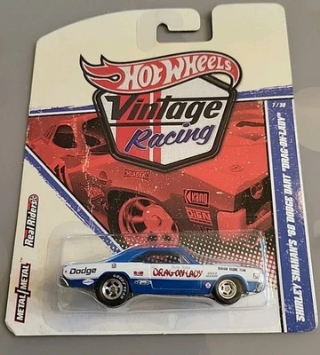 Dodge Dart Shirley Shahan's Drag-on-Lady 1968 auto de carreras vintage Hot Wheels Foto 1 de 4