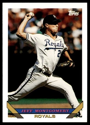 1993 Topps Jeff Montgomery Kansas City Royals #130 - Image 1 of 2