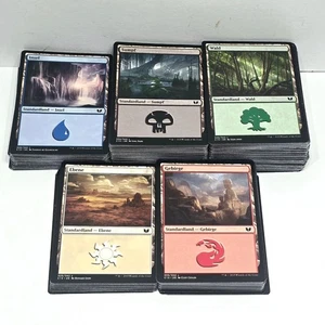 MTG - 280x German Commander 2015 basic lands - C15 Magic the Gathering WOTC EDH - Picture 1 of 6
