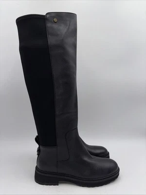 Cole Haan Women’s Waterproof Greenwich Tall Boot - Black Leather Size 6.5 B - Image 1 of 4