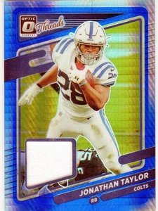 2021 Panini Donruss Optic Threads "Jonathan Taylor" #TH-11 Blue Prizm (MEM) - Bild 1 von 1