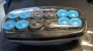 Conair Heat Waves Hot Rollers 12 Jumbo Hair Curlers 12 Clips Pageant Wedding - Picture 1 of 5