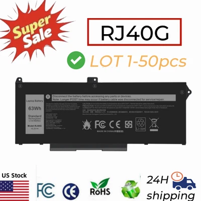 ✅Lote de bateria RJ40G para Dell Latitude 5420 5520 Precision 3560 01K2CF WY9DX 63wh - Imagem 1 de 4