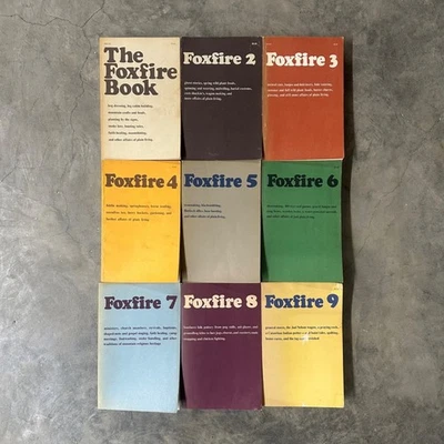 Vintage Foxfire Book Set Volume 1 to 9 Homesteading Appalachian Survival 70s 80s - Image 1 of 4