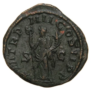 IMPERO ROMANO - 247 AE Sesterzio - Filippo I - Felicita con Caduceo - Foto 1 di 2