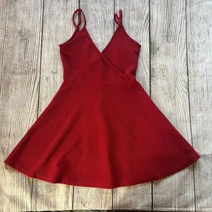 Little Red Babydoll Minikleid Damen Größe Small Y2K Ausgehen Fit & Flare - Bild 1 von 7