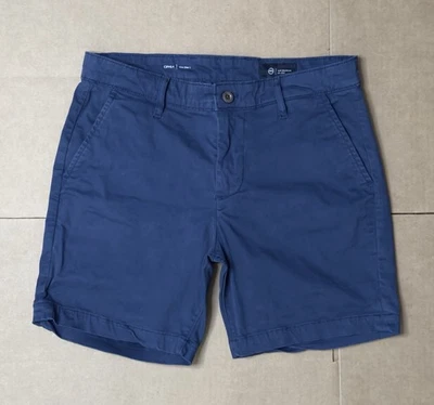 AG Adriano Goldschmied Men’s 30 Cipher Slim Shorts 7” inseam Navy - Image 1 of 4