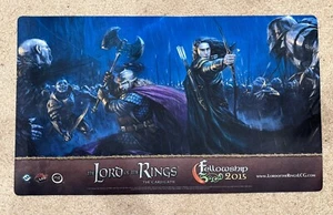 Lord of the Rings LCG 'Helm's Deep' Gimli & Legolas Fellowship 2015 Playmat Mat - Picture 1 of 3