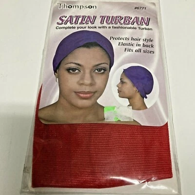 THOMPSON TURBANTE SATINADO SE ADAPTA A TODAS LAS TALLAS # 6771 COLOR: ROJO Foto 1 de 4