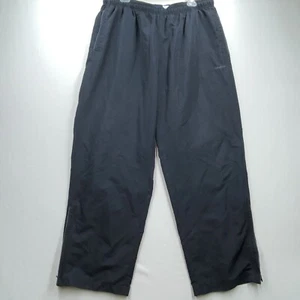 Reebok Pants Men’s XL Black Track Pants Warm Up Pants Pockets Mesh Lined - Picture 1 of 11