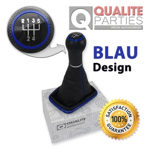 OEM SCHALTKNAUF SCHALTSACK SCHALTMANSCHETTE FÜR VW BORA GOLF 4 IV BLAU Loch 23mm - Bild 1 von 1