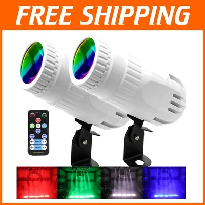 Portable 4 in 1 RGBW Mini Spotlight - Perfect for Weddings & DJ Events - Image 1 of 4