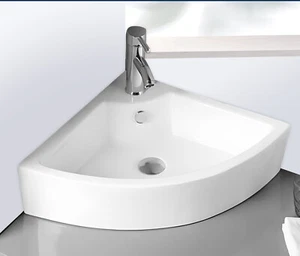 17in x 13in Ceramic Bathroom Vessel Sinks Without Faucet Countertop Mount Sinks - Picture 1 of 8