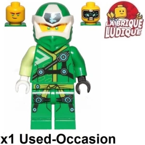 Lego Figurine Minifig Ninjago Lloyd Digi ninja vert green casque njo0627 USED - Imagen 1 de 1