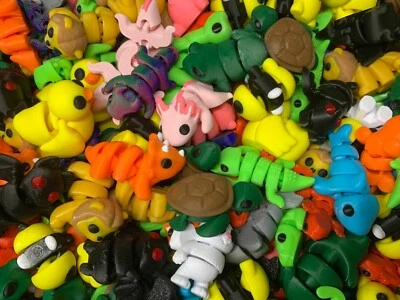 Cute Mini Animals Flexi Articulated 3D Printed Novelty Collectable Kids Toy Gift - Image 1 of 4