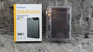 🔥New🔥 UnionSine DataPocket 500GB External Hard Drive - Black (HD2510) - Picture 1 of 11