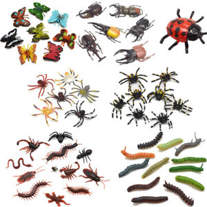 10Pcs Fake spider/Fly/ant/snake Plastic Insect Funny Joke Prank Props Party Gift